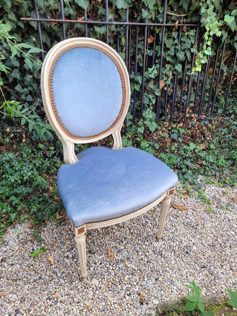 Oude boudoir stoel, slaapkamer stoel, Antiek en Kunst, Ophalen