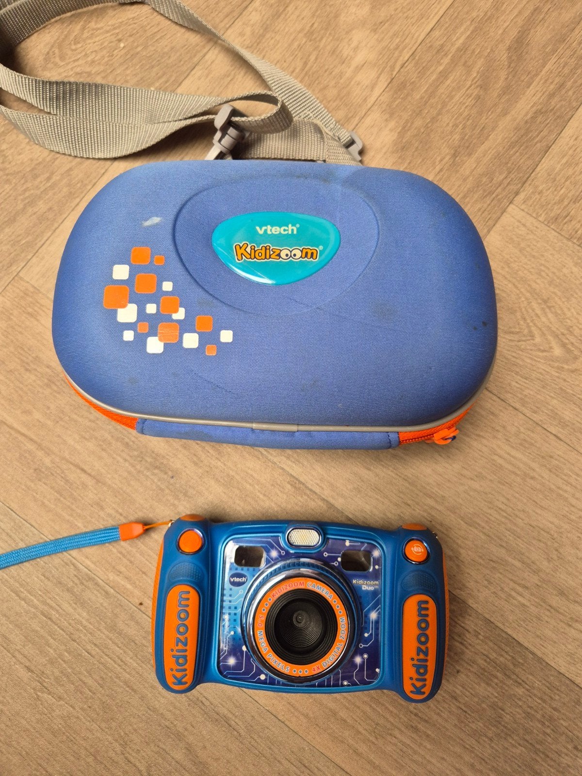 Vtech Kidizoom Duo 5.0 blauw met opbergtas, Ophalen of Verzenden, Gebruikt, 2 tot 4 jaar