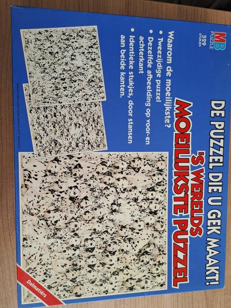 MB Puzzel Dalmatiërs - 's Werelds Moeilijkste Puzzel, Ophalen of Verzenden