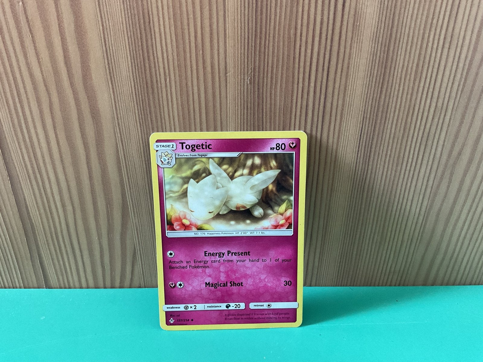 Pokémon Kaart: Togetic (Stage 1, HP 80), Ophalen, Gebruikt, Losse kaart