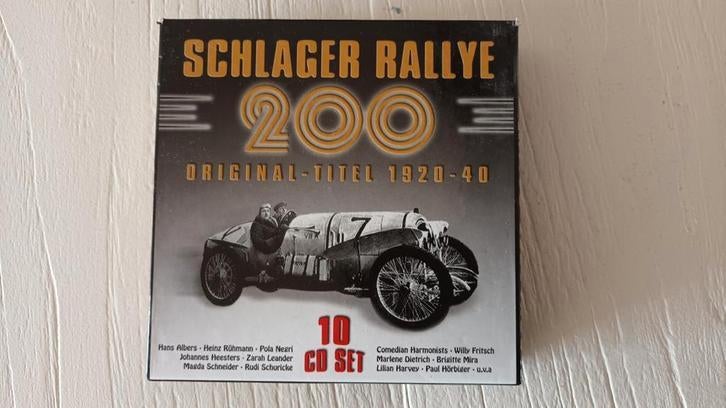 Schlager Rallye 200 Original Titel 1920-40 (10cd), Ophalen of Verzenden, Zo goed als nieuw
