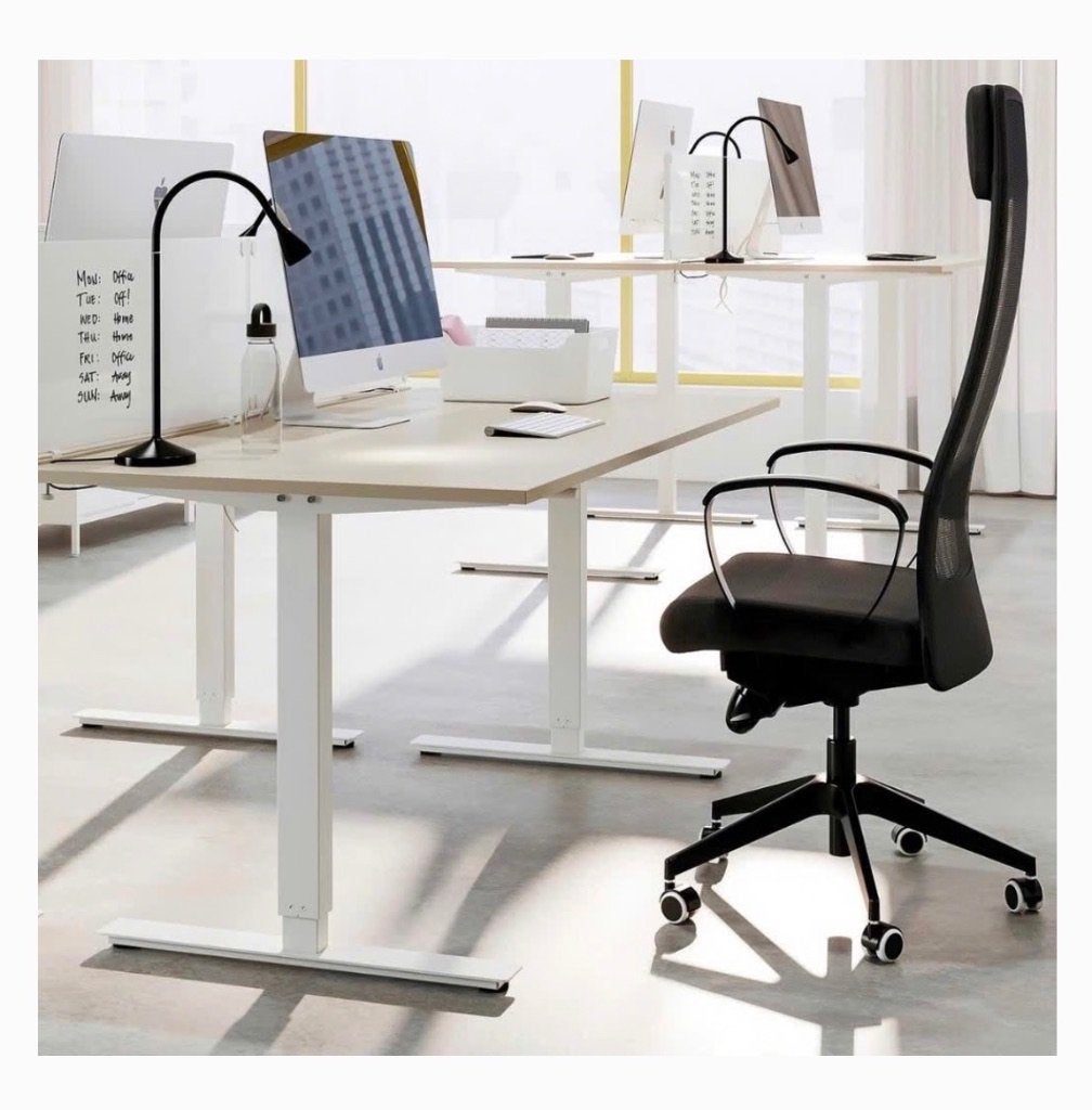 IKEA zit sta bureau Skarsta 70 x 120 hoogte verstelbaar, Ophalen, Zit-sta bureau, 120 cm, In hoogte verstelbaar