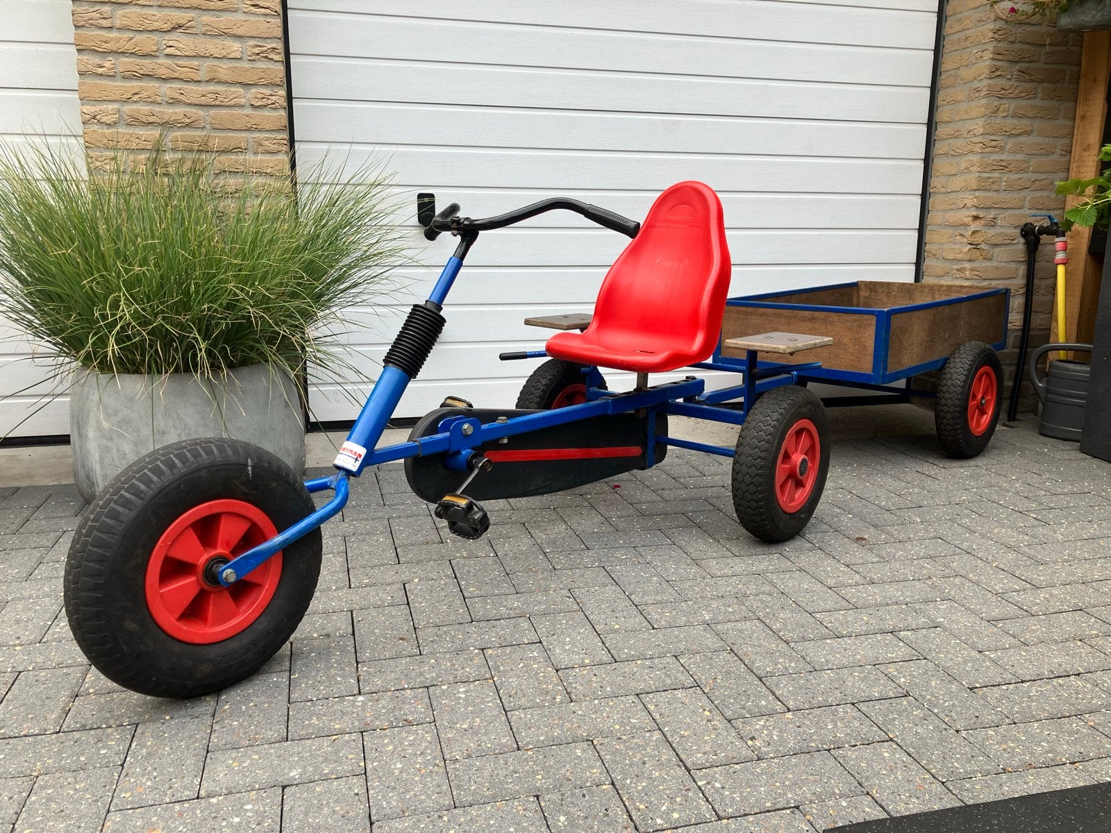 Mammoet 3-wieler skelter met kar, Ophalen, Gebruikt, Mammoet, Met kar of aanhanger
