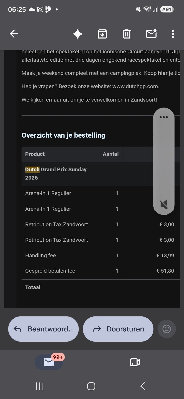 Formule 1 zandvoort, Tickets en Kaartjes, Twee personen