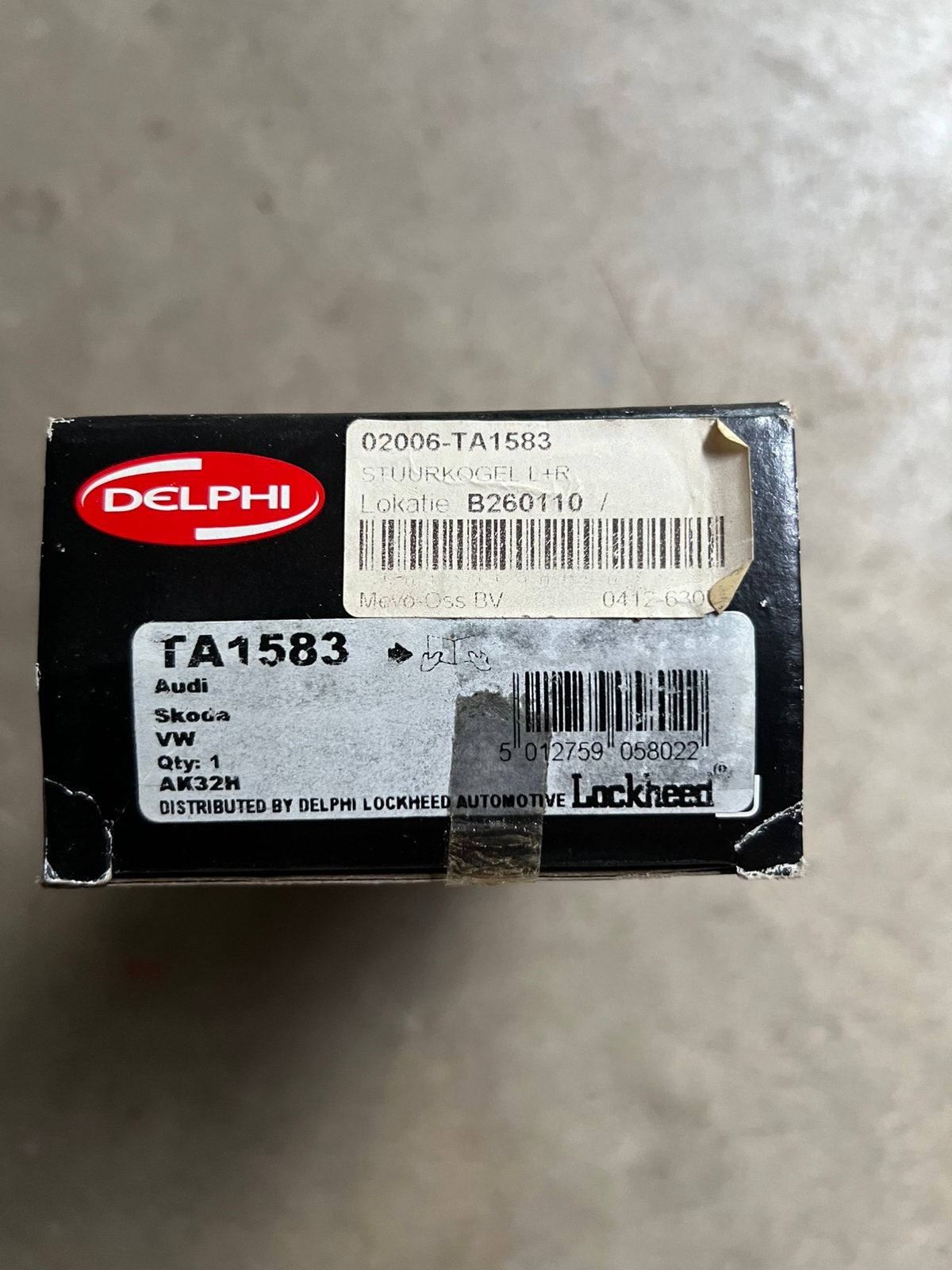 Spoorstangkogel Delphi TA1583 nieuw, Ophalen of Verzenden, Nieuw, Audi