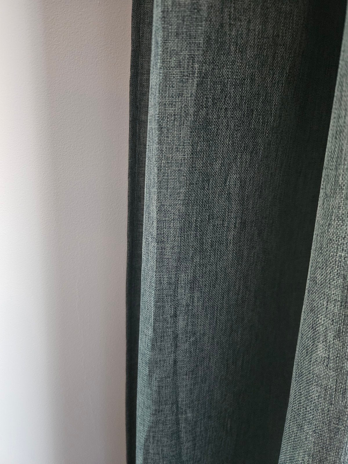 set donker groene overgordijnen 7 banen, Ophalen, 261 cm, 362 cm, Katoen