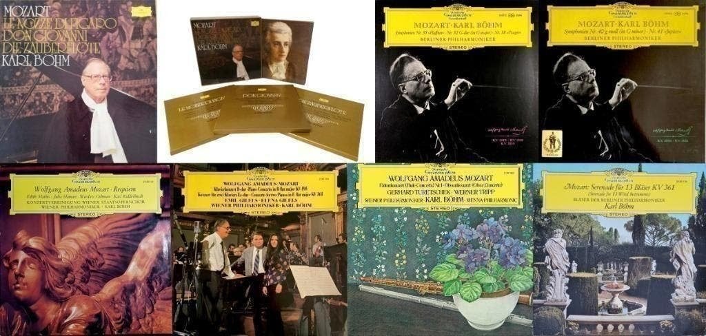 17 Records Karl Böhm -  Mozart On Deutsche Grammophon, Kamermuziek, Ophalen of Verzenden, Zo goed als nieuw, 12 inch