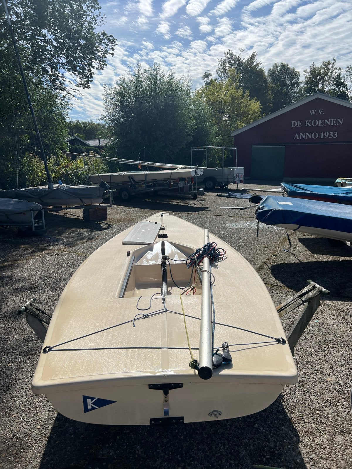 Laser zeilboot met trailer en accessoires, Ophalen, Zo goed als nieuw