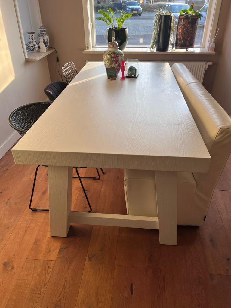 Eettafel, Huis en Inrichting, Tafels | Eettafels, Ophalen, 200 cm of meer, 50 tot 100 cm, Zo goed als nieuw