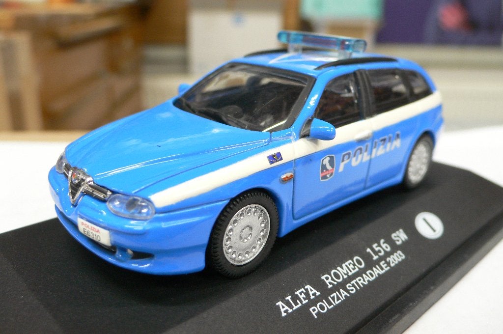 alfa romeo 156 sw polizia stradale 2003 -1/43-AANBIEDING!!!!, Hobby en Vrije tijd, Modelauto's | 1:43, Verzenden, Nieuw, Auto