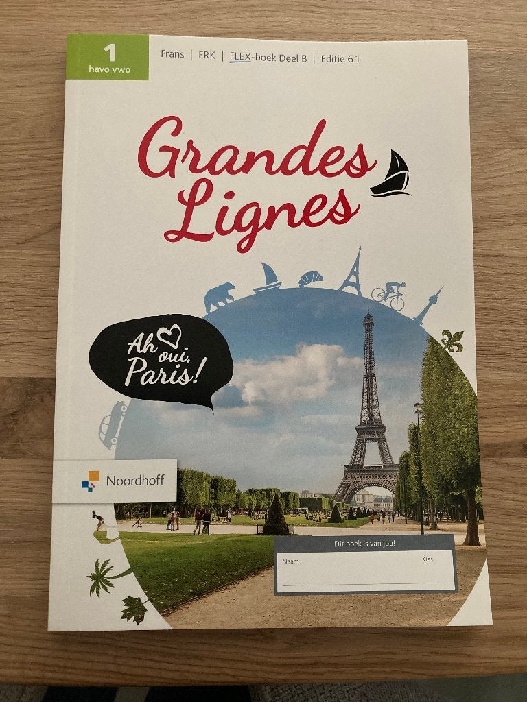 Grandes Lignes 1 havo vwo Deel B Ed 6.1, Frans, Noordhoff, HAVO, Ophalen of Verzenden