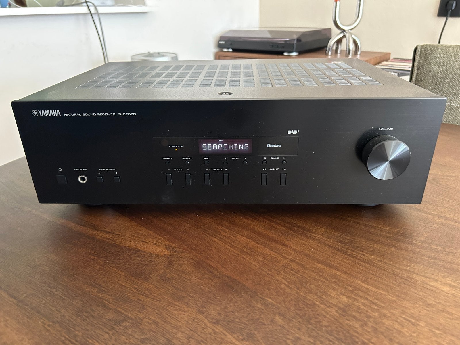 Yamaha R-S202D Stereo Receiver - DAB, Bluetooth, Audio, Tv en Foto, Versterkers en Receivers, Zo goed als nieuw, Stereo, 120 watt of meer