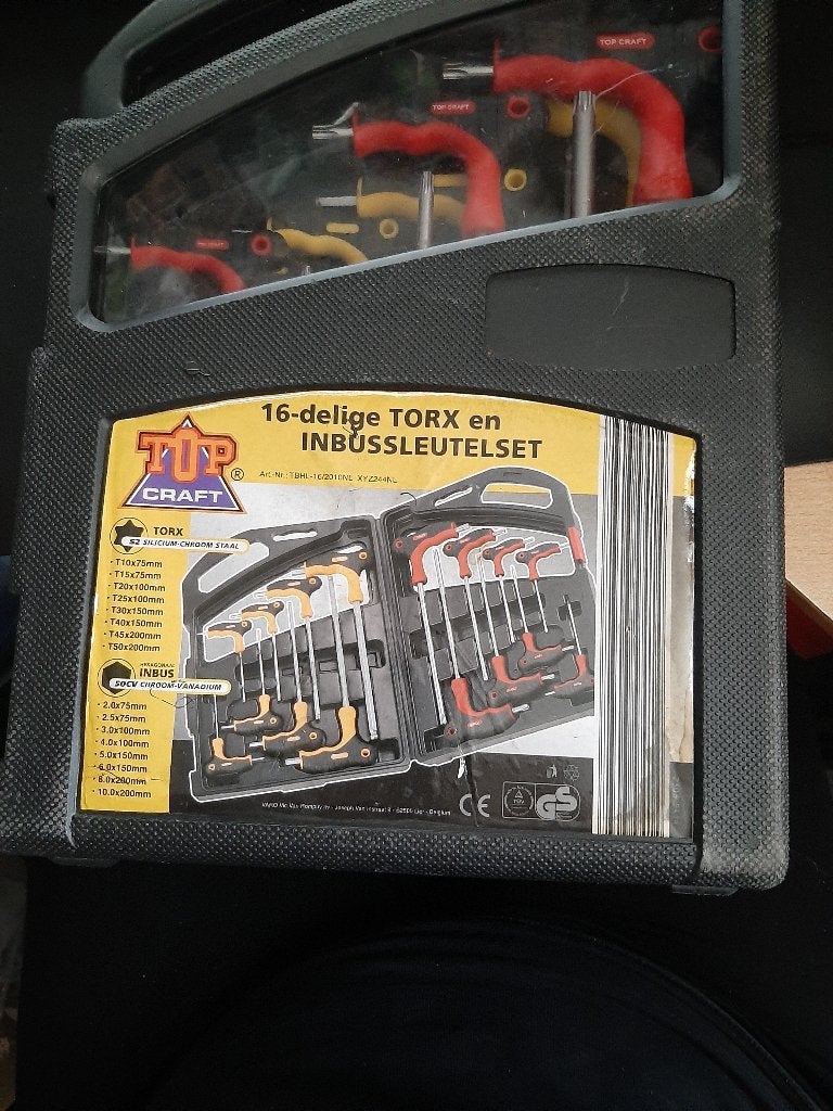 Top Craft 16-delige TORX en INBUSSLEUTELSET, Ophalen of Verzenden, Zo goed als nieuw