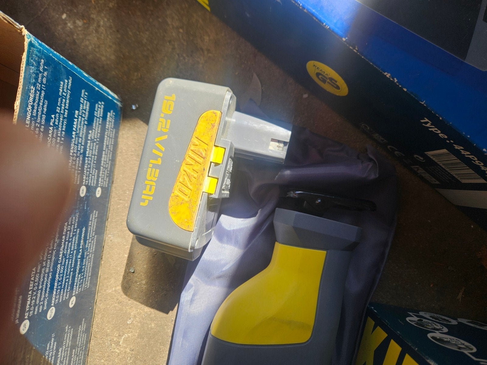 Kinzo 19.2V/1.3Ah Accu voor Gereedschap, Ophalen of Verzenden, Gebruikt, Overige typen, Overige merken