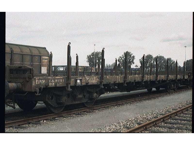 H0 1:87 - Grijze Rs-platte wagen, NS 11 84 391 0 118-9, Overige merken, Gelijkstroom of Wisselstroom, Ophalen of Verzenden, NS