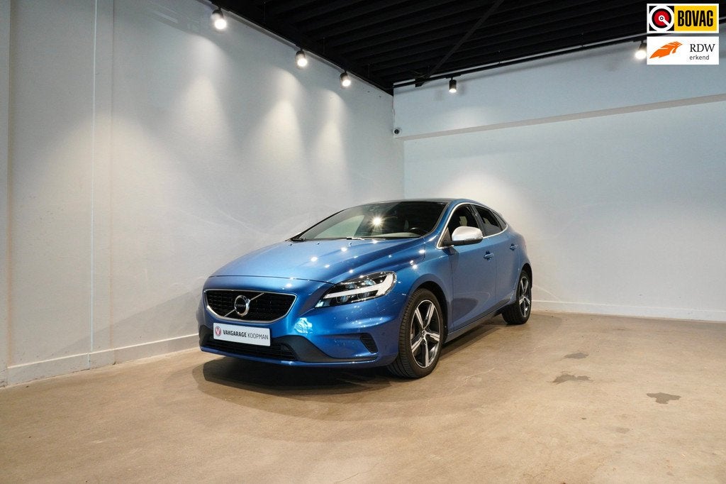Volvo V40 2.0 T4 R-design, Auto's, Blauw, Bedrijf, 1342 kg, 1500 kg
