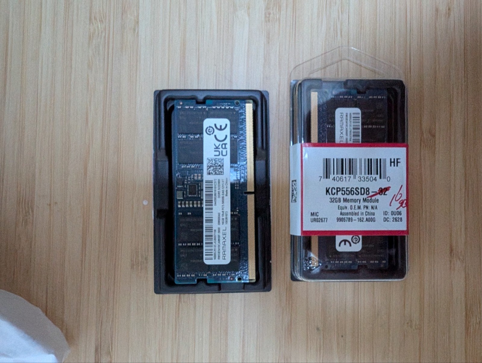 Foto 2 van RAMAXEL 32GB DDR5 SODIMM 5600MHz RAM