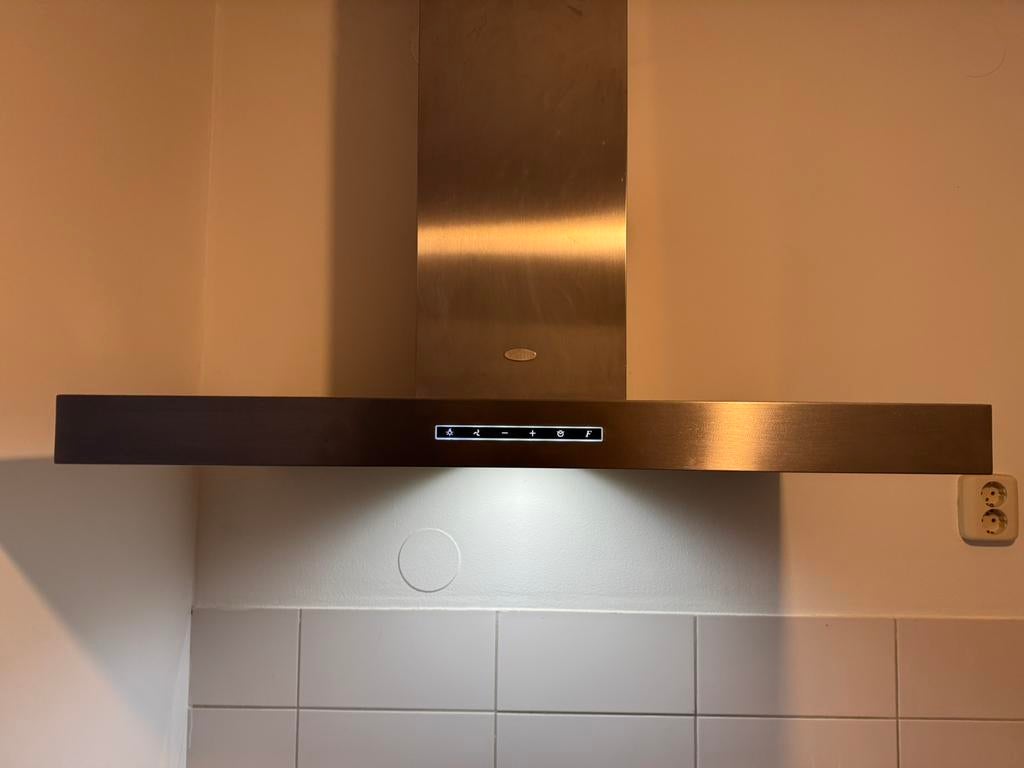 Afzuigkap Boretti 80 cm, Witgoed en Apparatuur, Afzuigkappen, Ophalen, Gebruikt, Wandschouwkap, Motor