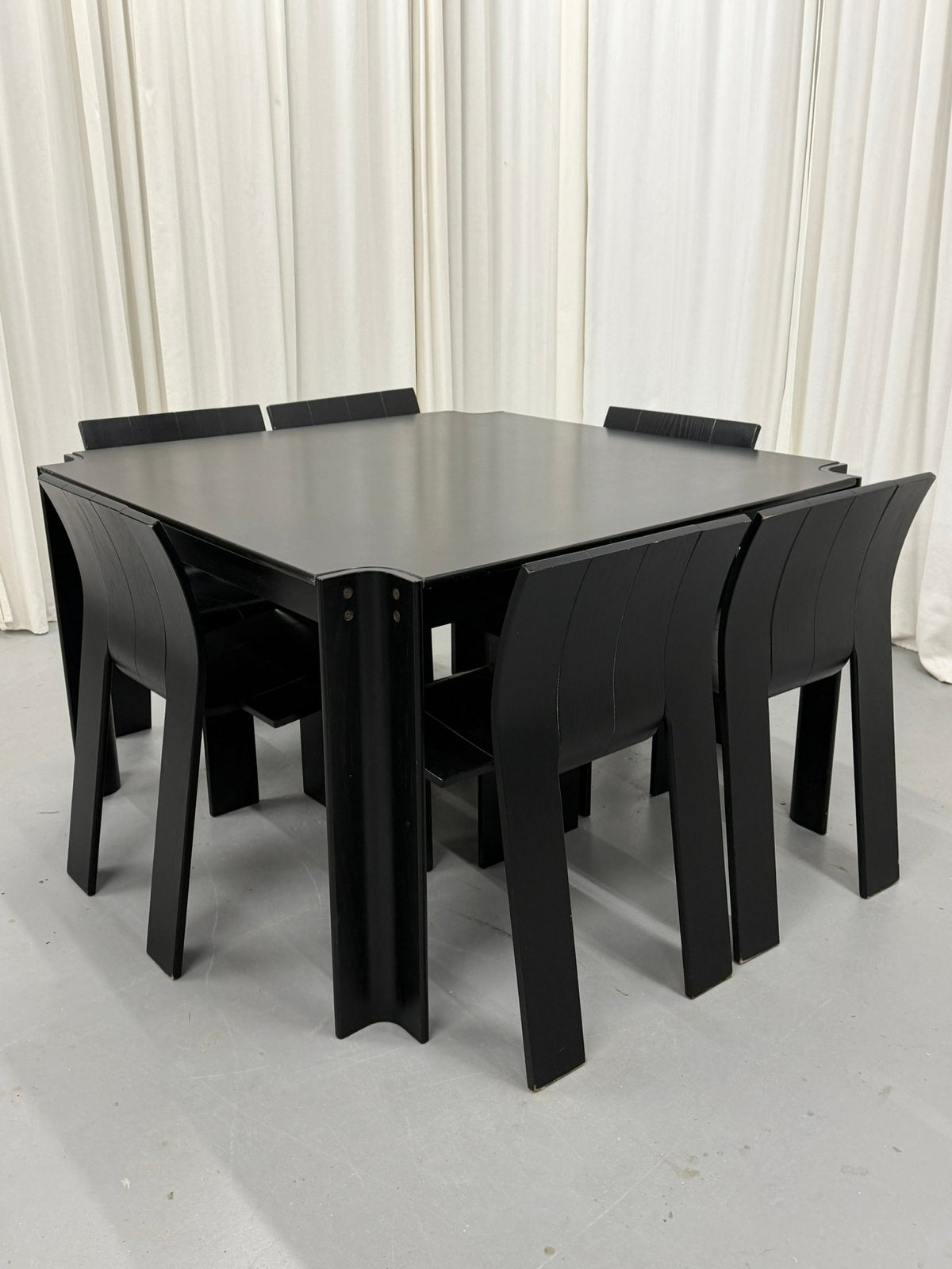 Castelijn Strip stoelen set met tafel - Gijs Bakker, Ophalen, Gebruikt, Dutch design, 4 tot 6 stoelen