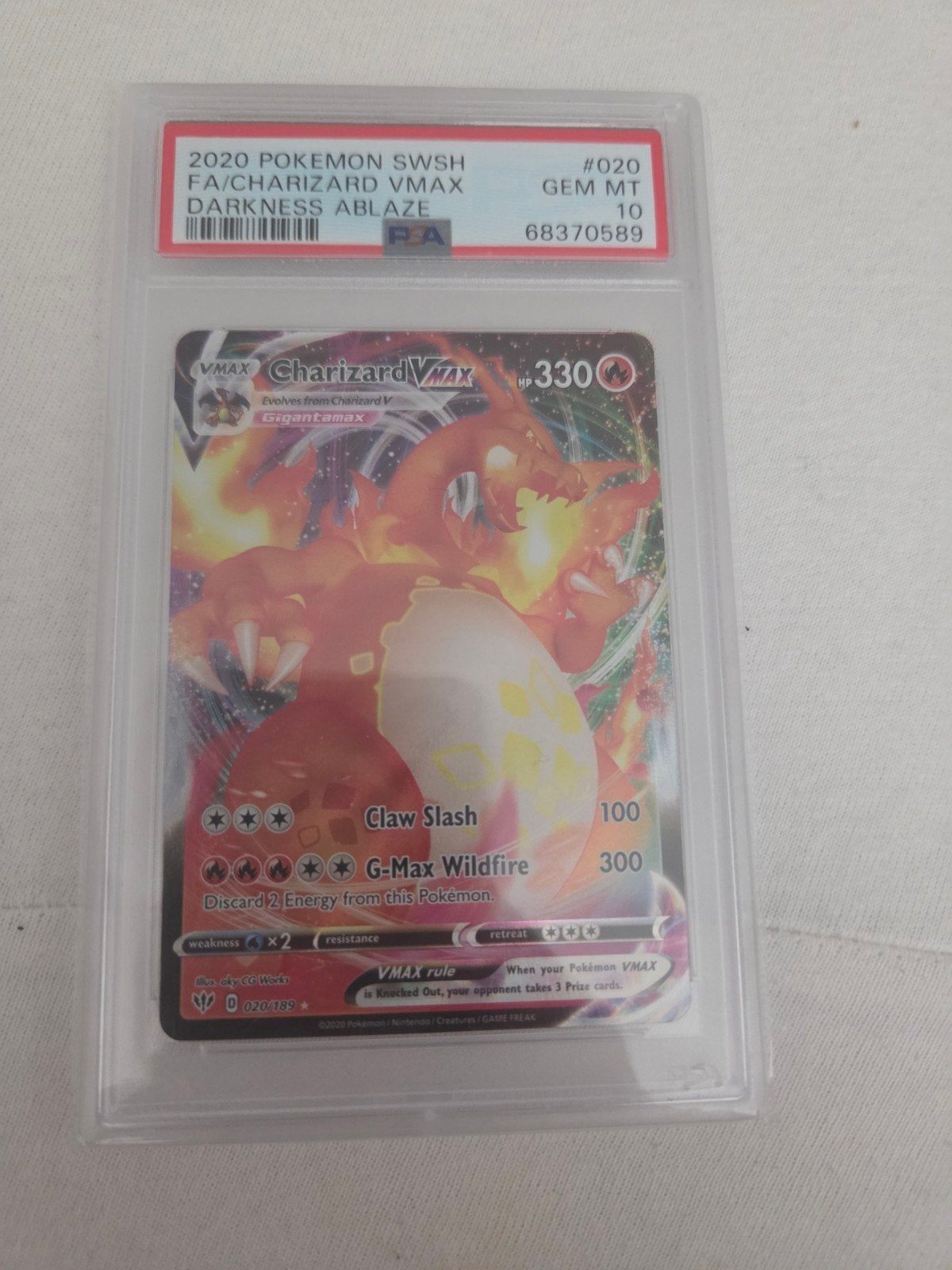 Charizard Vmax psa 10, Hobby en Vrije tijd, Verzamelkaartspellen | Pokémon, Ophalen of Verzenden