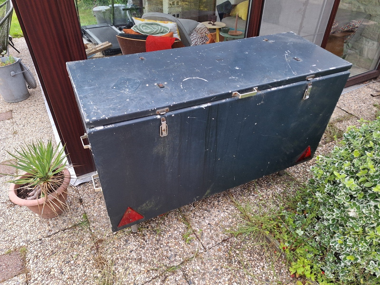 Aluminium bagage box koffer, Ophalen, Gebruikt