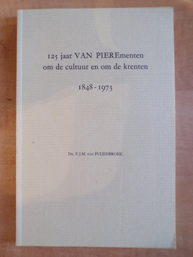 125 jaar boekhandel Van Piere, Eindhoven (1848-1973), Ophalen of Verzenden, Zo goed als nieuw
