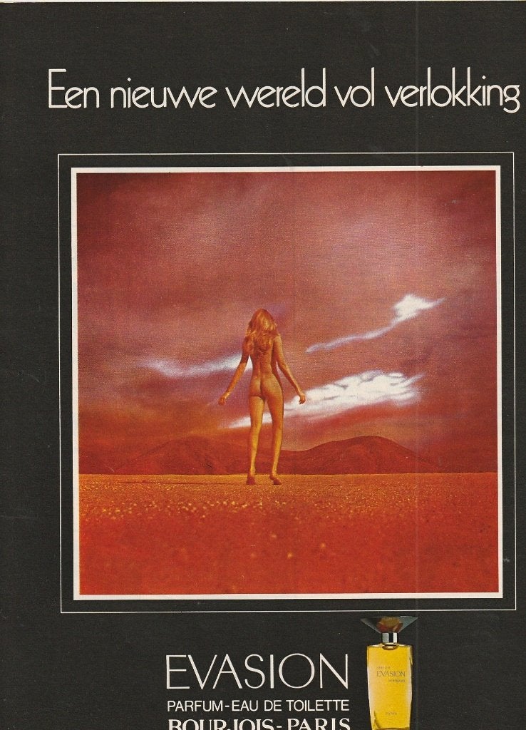 Retro reclame 1971 Bourjois Paris parfum naakte vrouw, Verzamelen, Verzenden, Overige typen