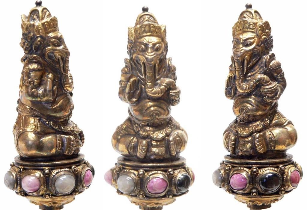 Gouden Keris greep GANESHA Kris Bali Indonesie HT11 kunst, Ophalen of Verzenden