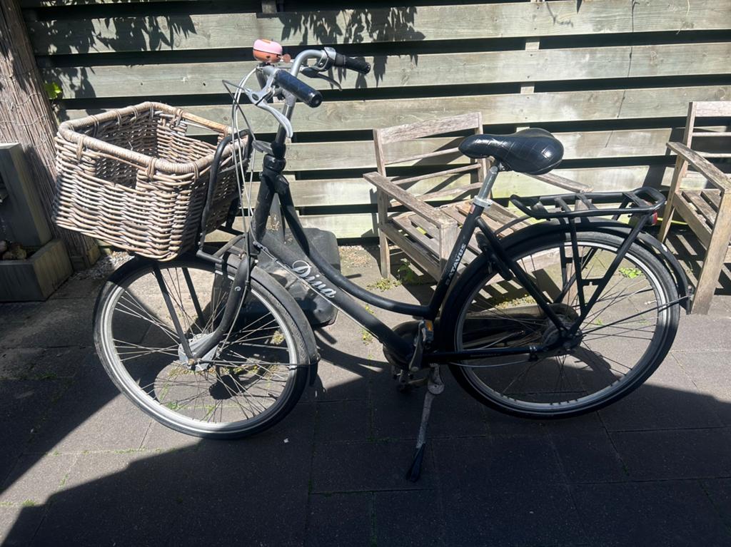 Dames fiets met mand, Ophalen, Gebruikt, Batavus