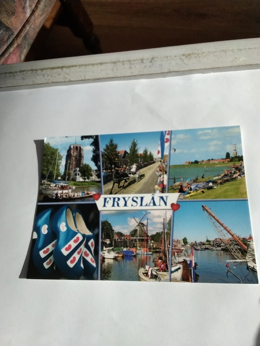 Oude ansichtkaart Friesland - Gelopen, Ophalen of Verzenden, 1980 tot heden, Gelopen, Friesland