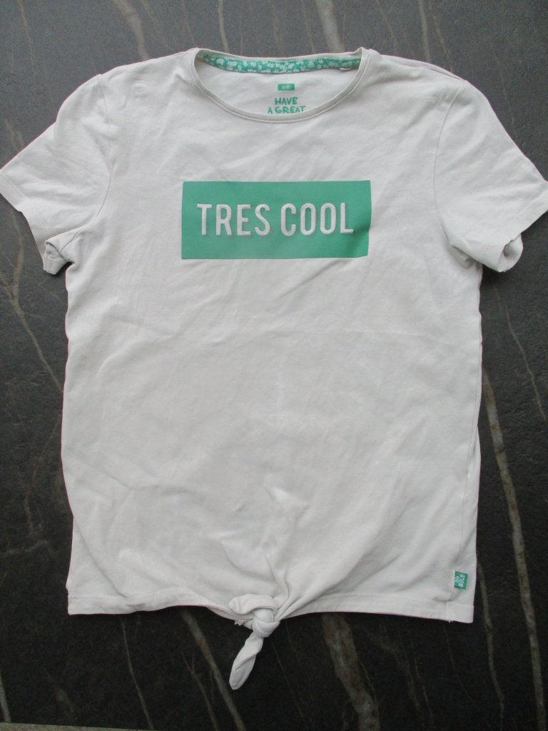 WE T-shirt maat 134 Tres Cool shirt, Gebruikt, WE, Meisje, Ophalen of Verzenden
