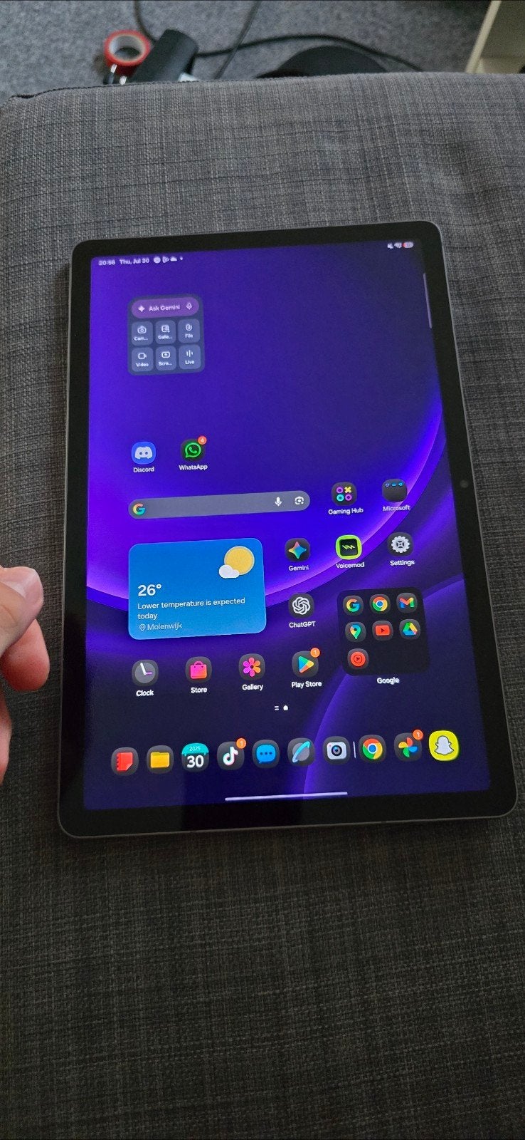 Samsung Tab S9 FE met S Pen en Hoesje - Zo goed a, Ophalen, Tab S9 FE, 11 inch, Zo goed als nieuw