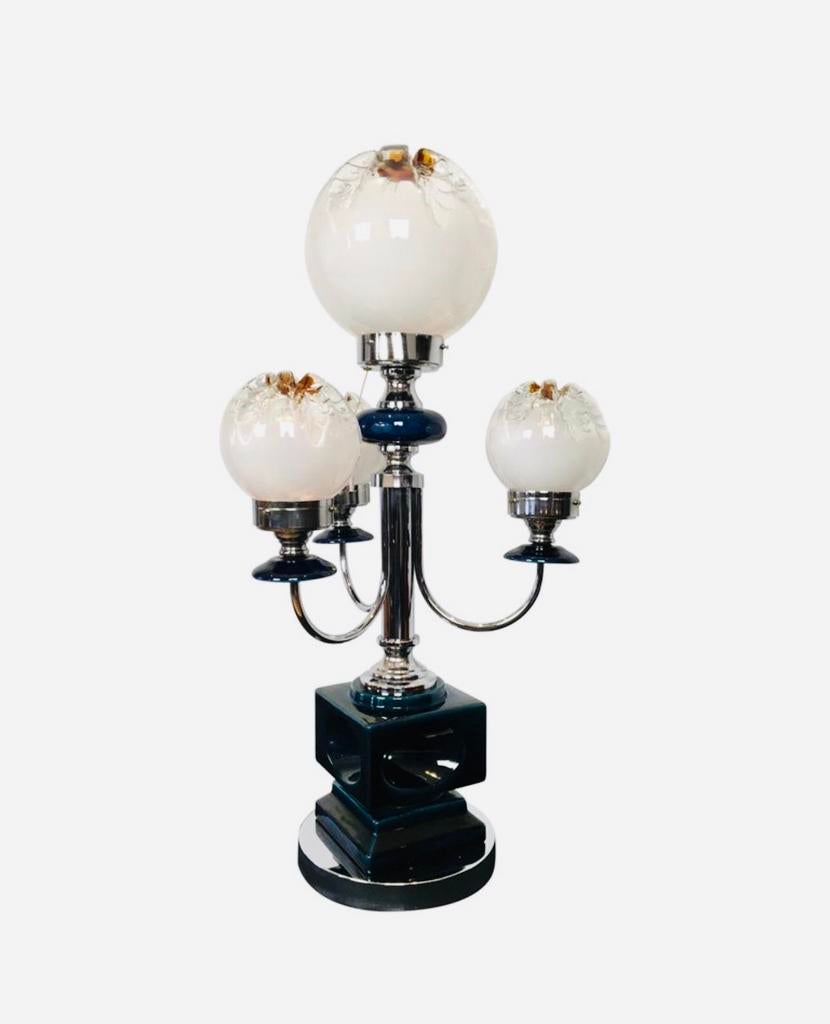 Grote Mazegga Carlo Nason Tafellamp, Italië, 1960s, Ophalen