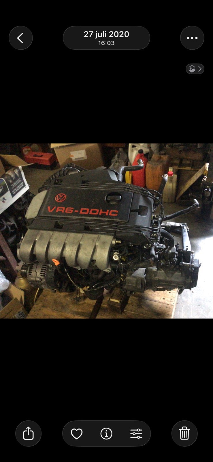 VR 6 2.8 motorswap, Ophalen, Gebruikt, Volkswagen