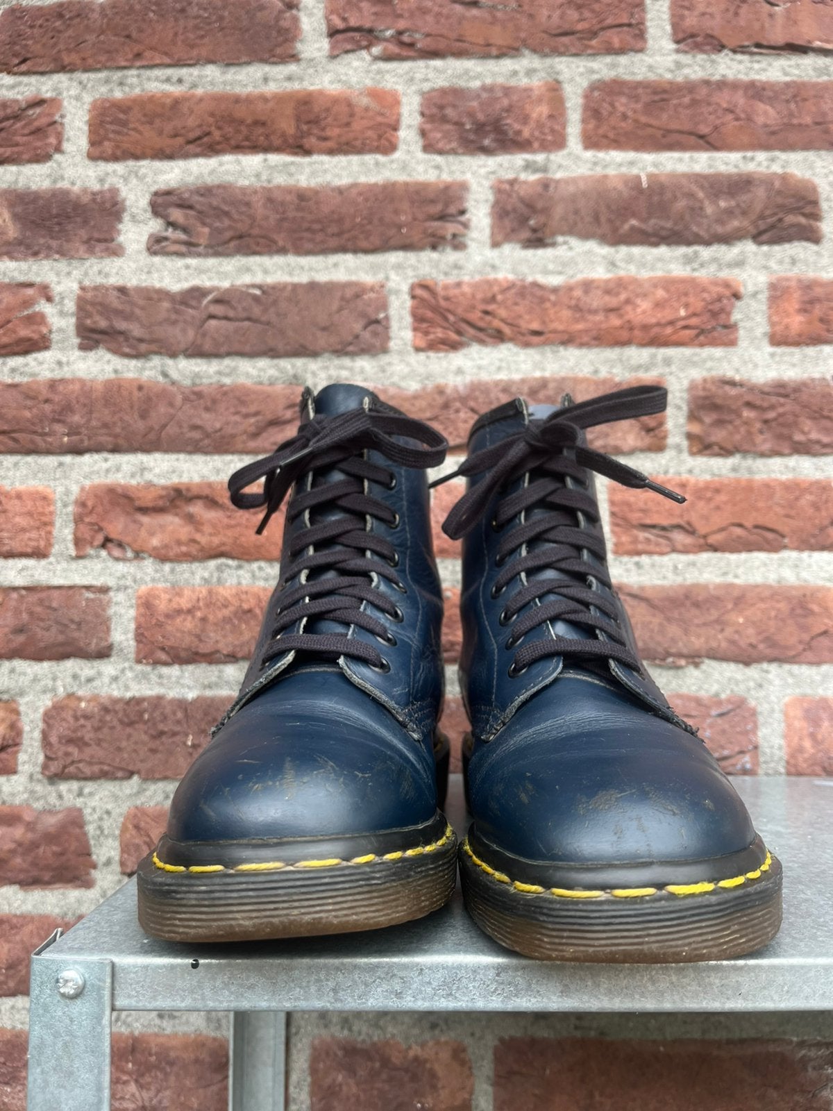 Dr. Martens 1460 Made in England blauw maat Uk 4/ Eu 37, Dr. Martens, -, Blauw, Lage of Enkellaarzen