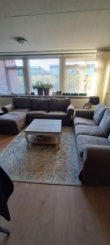 IKEA Ektorp 3-zitsbank met chaise longue en losse 3-zitsbank, Huis en Inrichting, Banken | Sofa's en Chaises Longues, Gebruikt