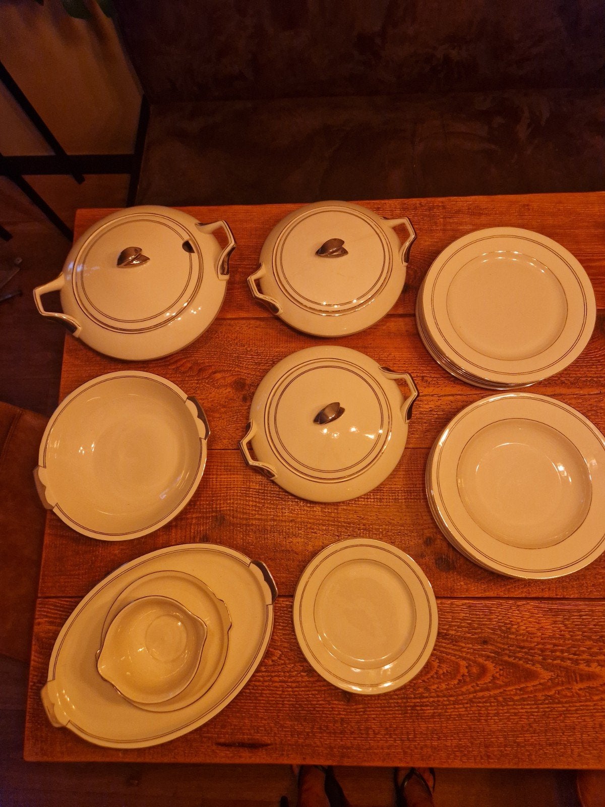 Zeldzaam servies jaren '20 '30 (de art-deco-periode)., Ophalen of Verzenden