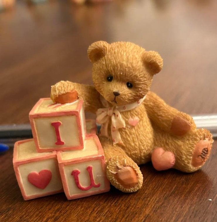 Cherished Teddies 1996 I 🧡 U', Ophalen, Zo goed als nieuw, Beeldje, Cherished Teddies