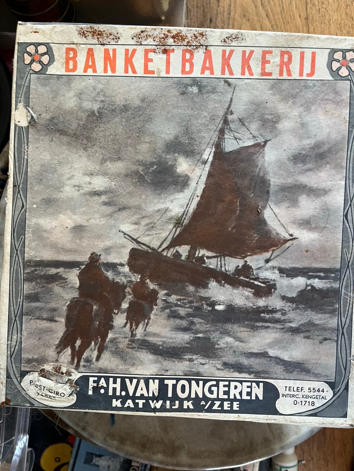 Koekblik van Tongeren Katwijk, Ophalen of Verzenden, Zo goed als nieuw, Koek(jes)