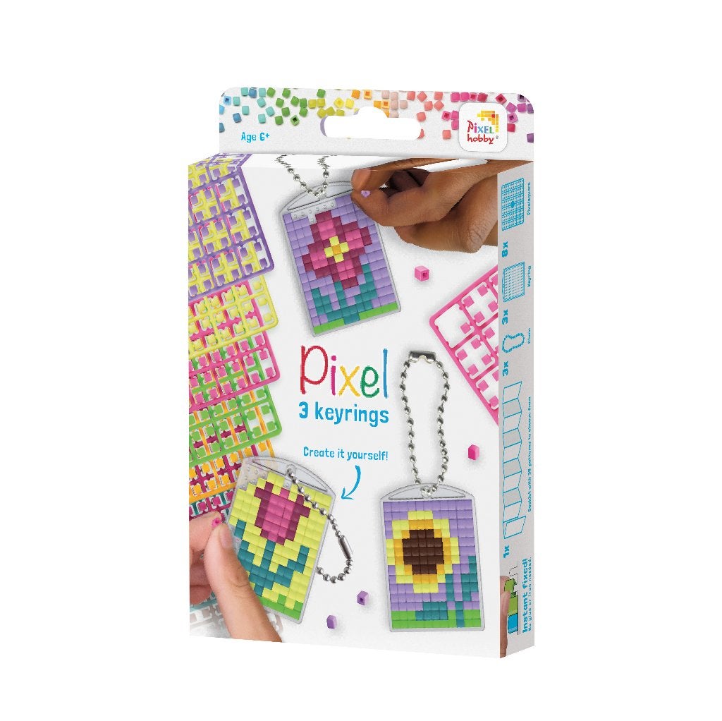 Pixelhobby Create it yourself medaillon set bloemen, ., Nieuw, ., Knutselset