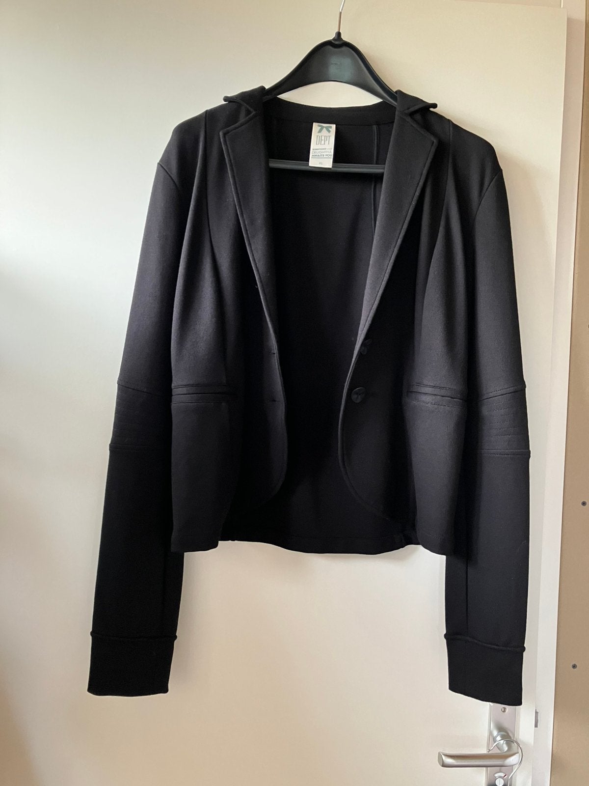 Colbert yersey zwart dept mt. Xl zga nieuw, Kleding | Dames, Ophalen, Zo goed als nieuw, Maat 46/48 (XL) of groter, Zwart