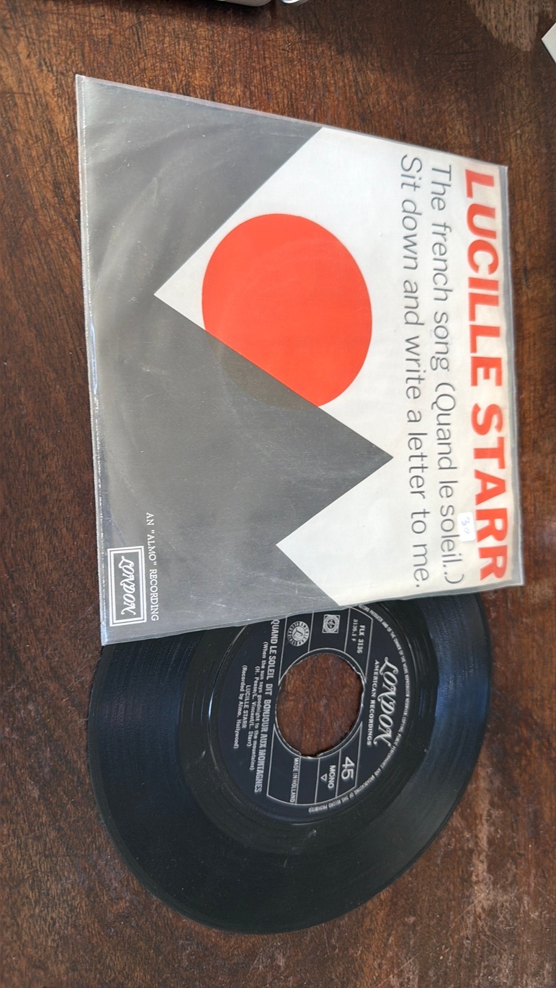 Lucille Starr - The French Song (Quand le soleil) Single, Gebruikt, Originele persing, 7 inch, Single