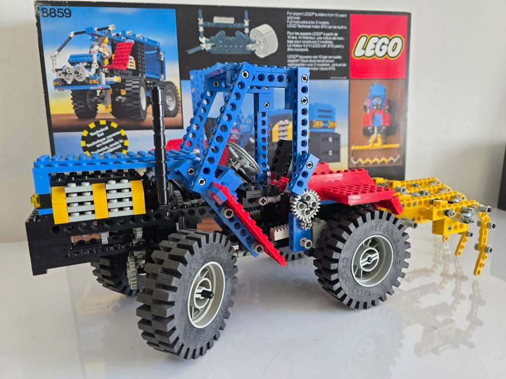 LEGO Technic 8859 Tractor + LEGO 8710 uitbreidingsset, Lego, Ophalen of Verzenden, Zo goed als nieuw, Technic