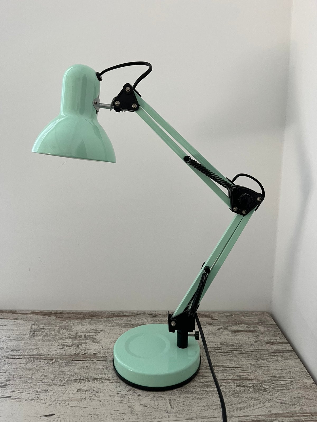Bureaulamp mintgroen, Huis en Inrichting, Ophalen, Bureaulamp, Groen, E27 (groot)