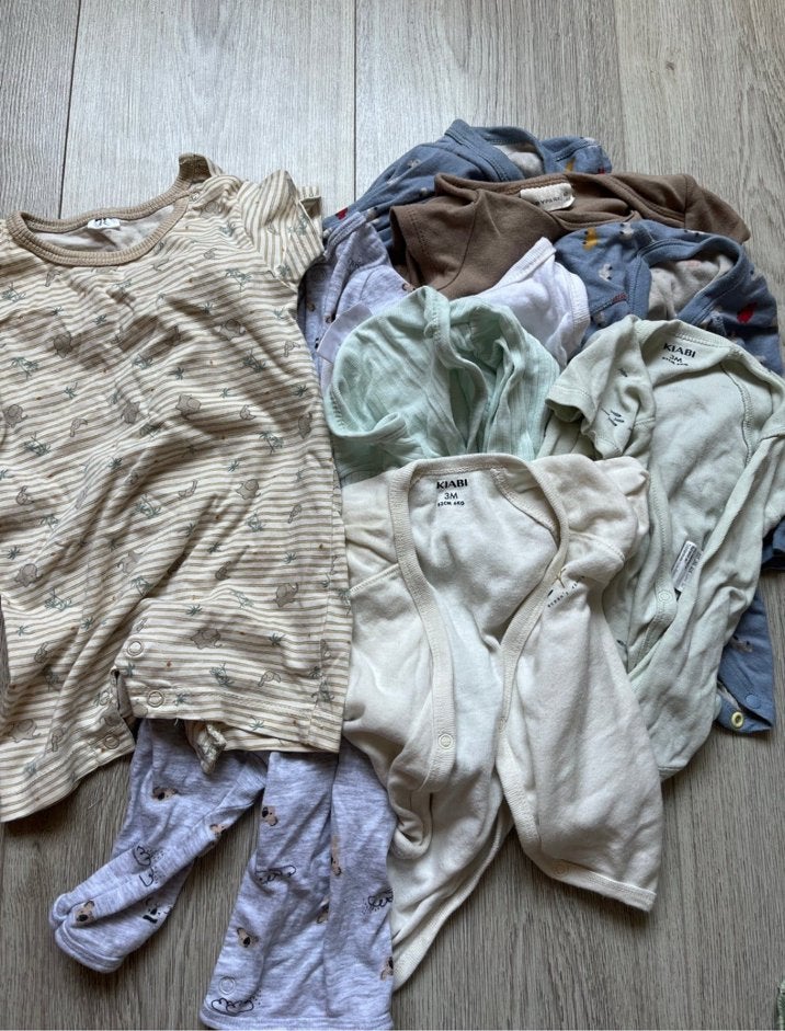 Babykleding pakket - Rompertjes en meer (maat 62), Kinderen en Baby's, Ophalen of Verzenden, Gebruikt, Maat 62