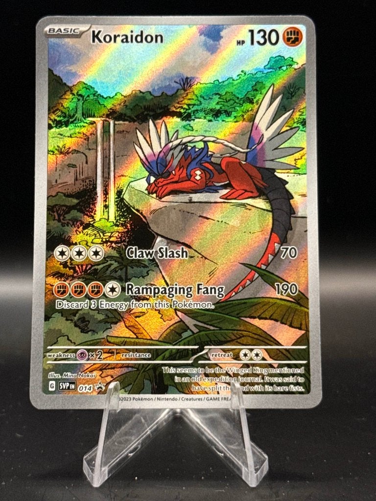 Koraidon Promo 14 Engels NM | Pokemon, Ophalen of Verzenden, Nieuw, Losse kaart, Foil