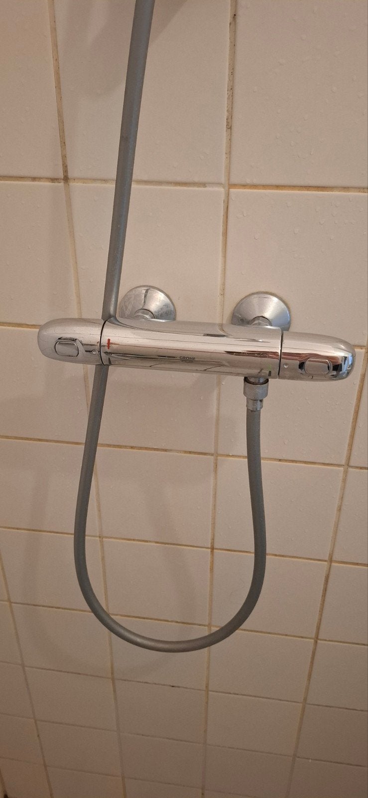 Grohe doucheset met thermostaatkraan, Ophalen of Verzenden, Gebruikt, Chroom, Douche