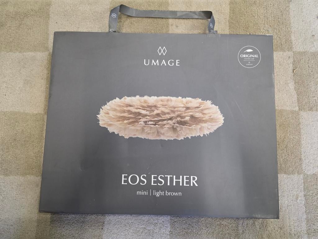 UMAGE Eos Esther Mini Veren Lampenkap - Lichtbruin, Huis en Inrichting, Lampen | Lampenkappen, Nieuw, Minder dan 25 cm, Rond, Bruin
