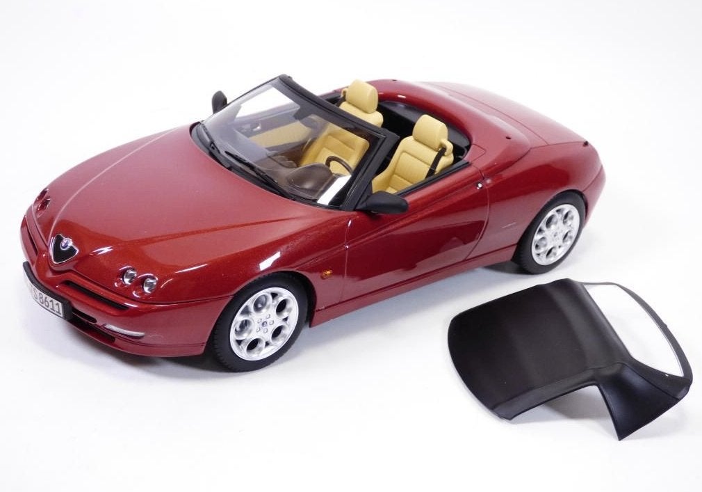 1:18 Alfa Romeo Spider - 1999 - Proteo Rood metallic NIEUW!, Auto, ., Nieuw, Norev