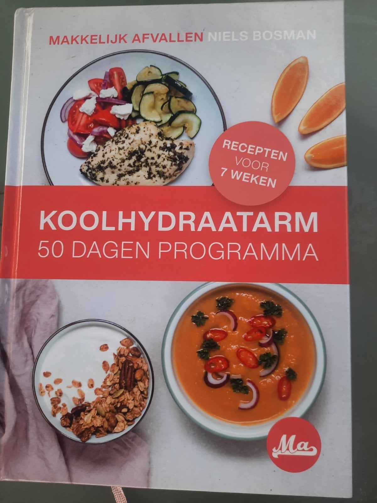 Niels Bosman - Koolhydraatarm 50 dagen programma, Ophalen of Verzenden, Zo goed als nieuw, Niels Bosman